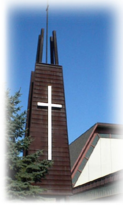 Steeple with cross