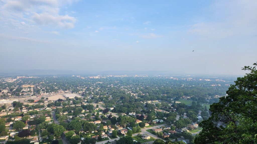 A View of La Crosse from Hedgehog Bluff