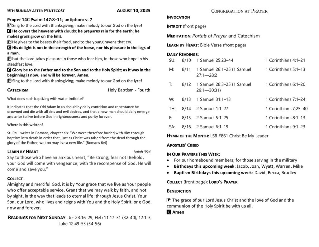 thumbnail of 2025-08-10-9th Sunday after Pentecost_GreenSheet