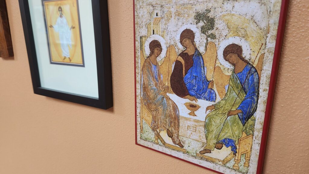 Picture of an Icon Facsimile of Trinity by Andrei Rublev