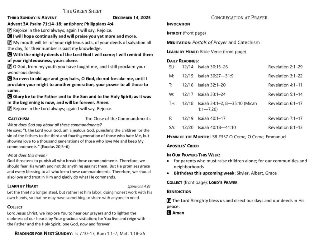 thumbnail of 2025-12-14-Third Sunday in Advent_GreenSheet
