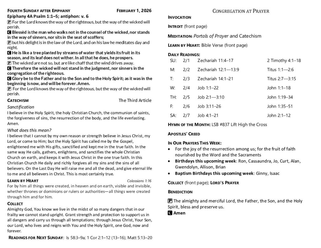 thumbnail of 2026-2-1-Fourth Sunday after Epiphany_GreenSheet