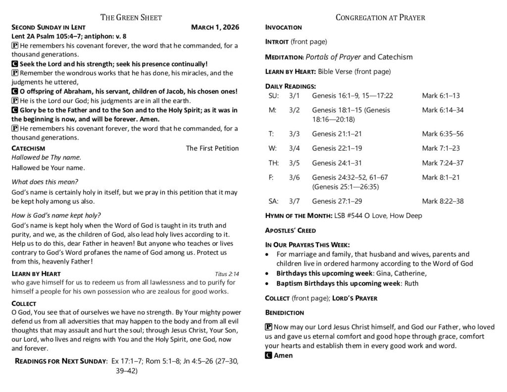 thumbnail of 2026-3-1-Second Sunday in Lent_GreenSheet