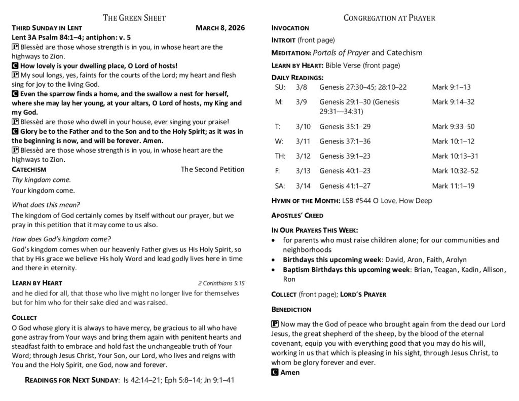 thumbnail of 2026-3-8-Third Sunday in Lent_GreenSheet