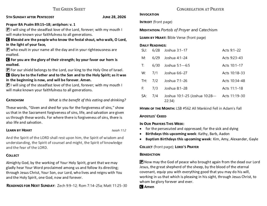thumbnail of 2026-6-28-5th Sunday after Pentecost_GreenSheet