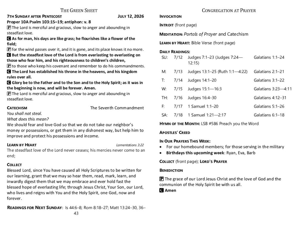thumbnail of 2026-7-12-7th Sunday after Pentecost_GreenSheet