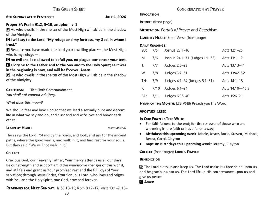 thumbnail of 2026-7-5-6th Sunday after Pentecost_GreenSheet